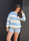 Clara Chunky Stripe Sweater- Ivory