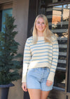 Sheri Striped Sweater- Cream