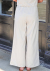 Past Midnight Wide Leg Pants - Cream