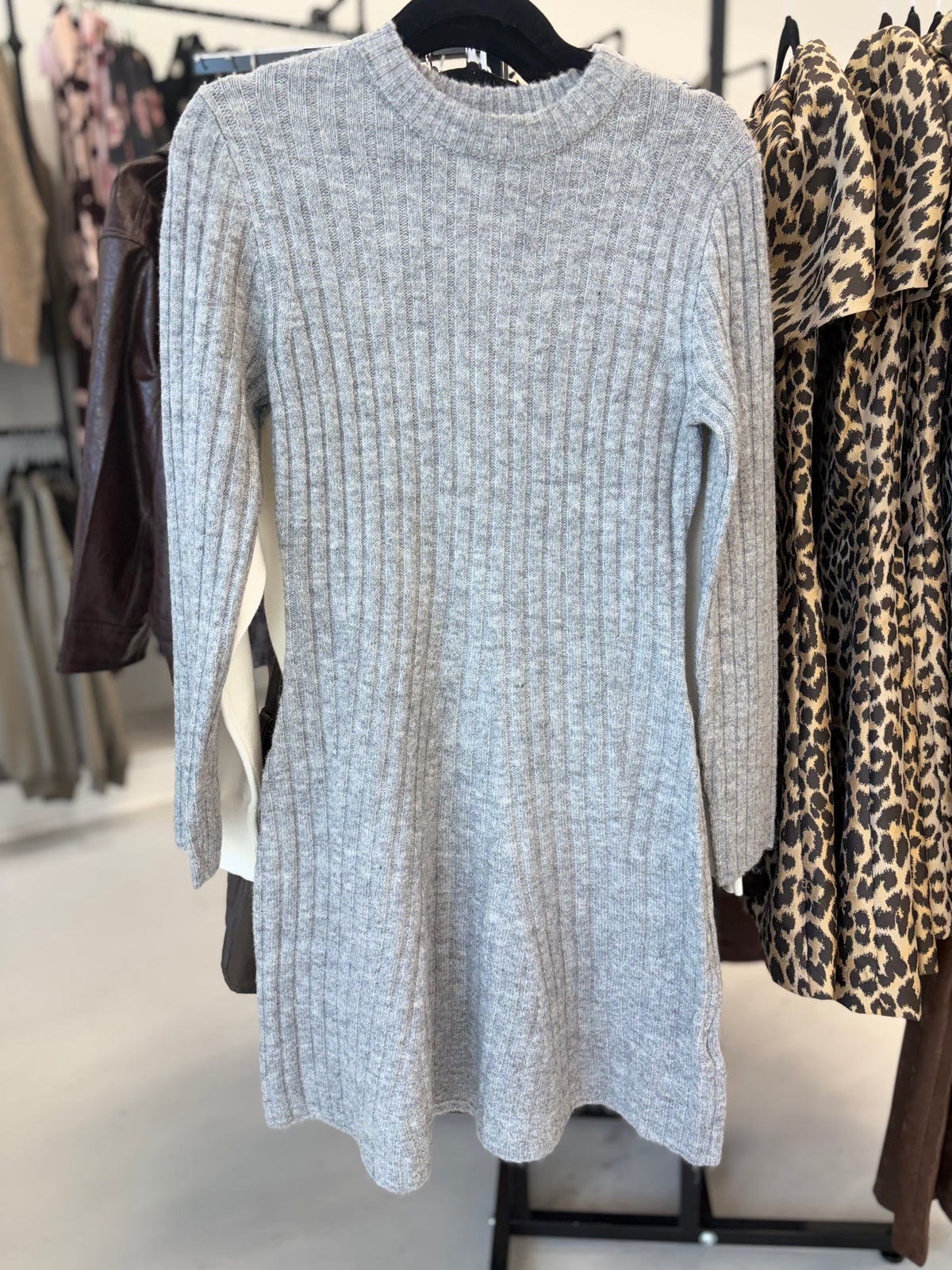 Bymarianne Rib Dress - Grey