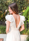 Buy Me Flowers Maxi Dress - White Dress MerciGrace Boutique.