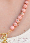 San Tropez Charm Necklace - Pink/Gold