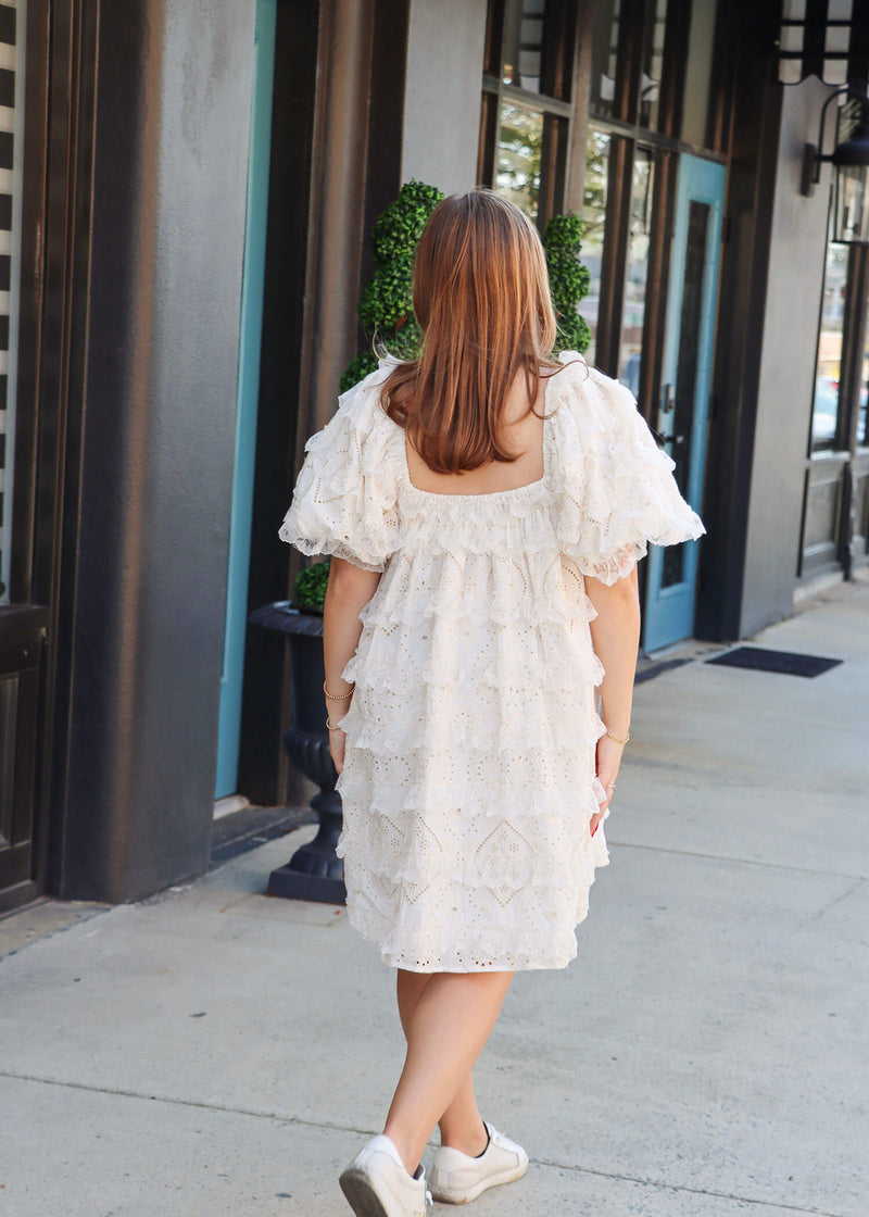 Maddy Mini Dress - Off White