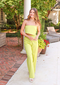 Feel The Breeze Set - Lime Tops MerciGrace Boutique.