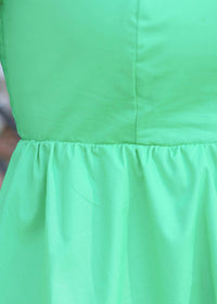 Living The Dream Mini Dress - Green Dress MerciGrace Boutique.