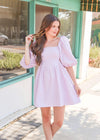 Dreaming Of You Mini Dress - Lavender Dress MerciGrace Boutique.