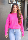 Right To The Point Sweater - Fuchsia