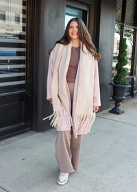 Hayley Open Coat - Light Pink