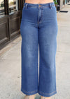 Rilynn Wide Leg Denim Trouser - Vintage Indigo