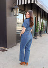 Dutch Short Sleeve Jumpsuit - Atlantic Blue