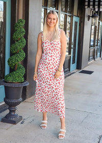 Hana La Rosy Ditsy Maxi Dress - Sea Salt