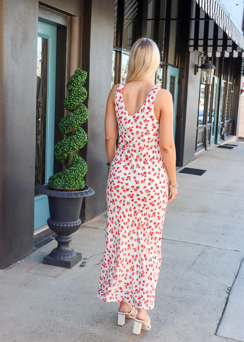 Hana La Rosy Ditsy Maxi Dress - Sea Salt