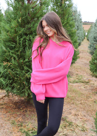 Pink Obsessed Knit Pullover - Pink