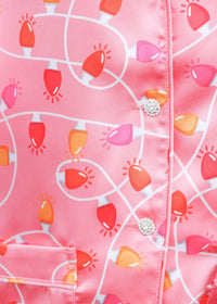 Hang The Lights Pajama Set - Pink