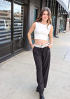 Say What You Want Wide Leg Pants - Black