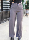 Just Getting Started Cargo Pants - Charcoal