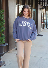 Coast Sunday Sweatshirt - Worn Blue