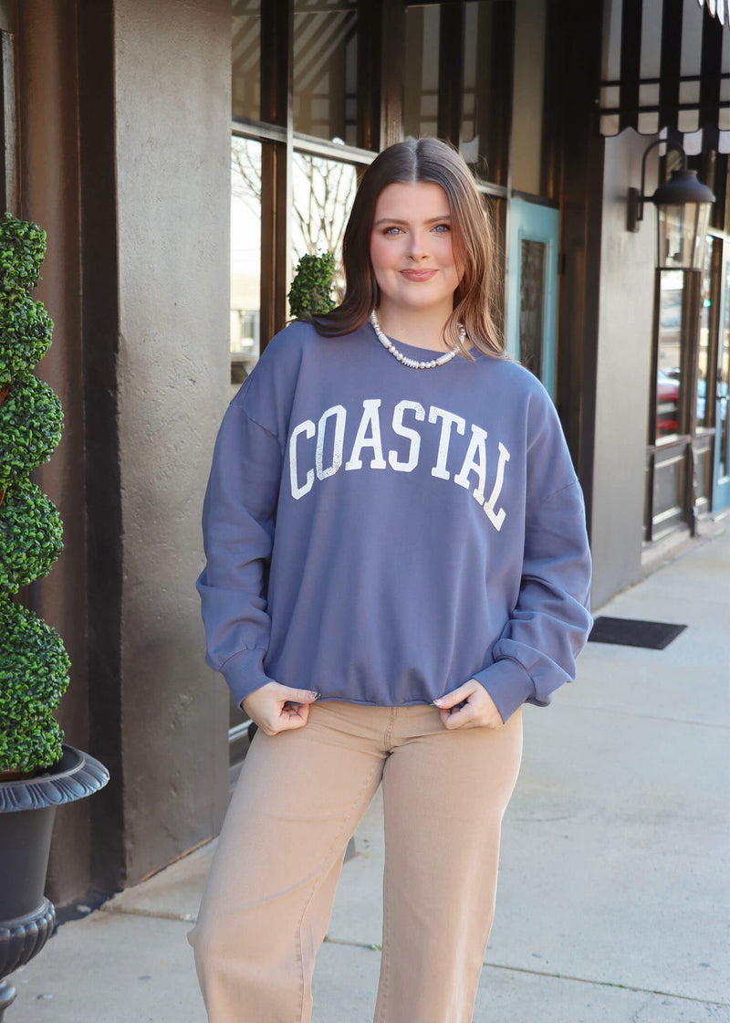 Coast Sunday Sweatshirt - Worn Blue