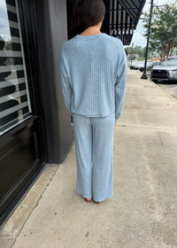 Daydream Rib Top - Light Denim