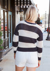 Broadbeach Stripe Sweater - Navy/White