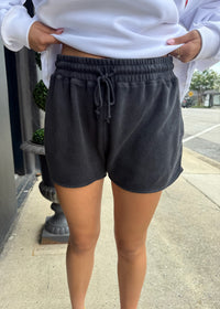 Drawstring Comfort Shorts - Black