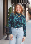 Isabella Top - Green/Blue Multi