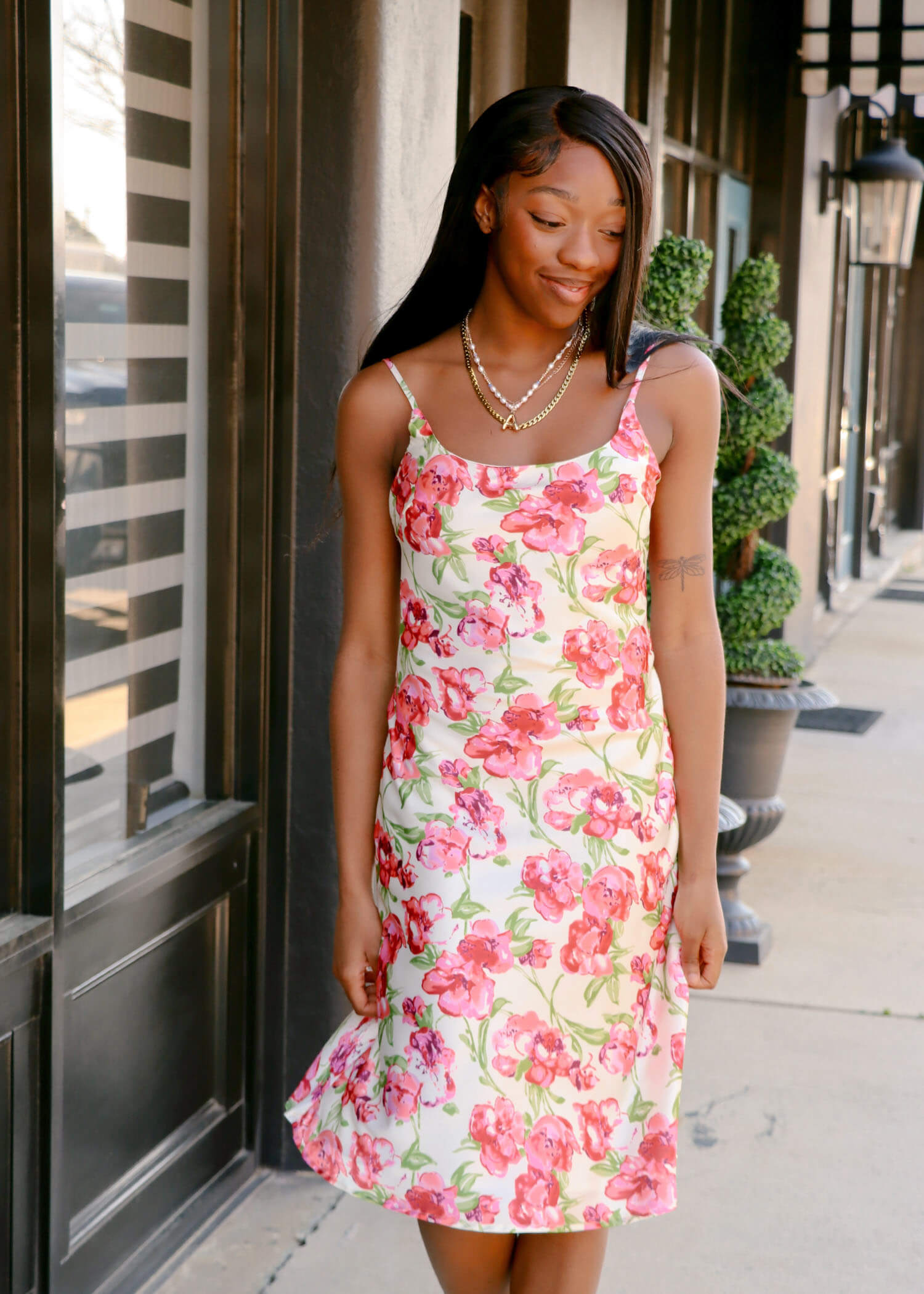 Bring Me The Roses Midi Dress - Cream Bring Me The Roses Midi Dress - Cream