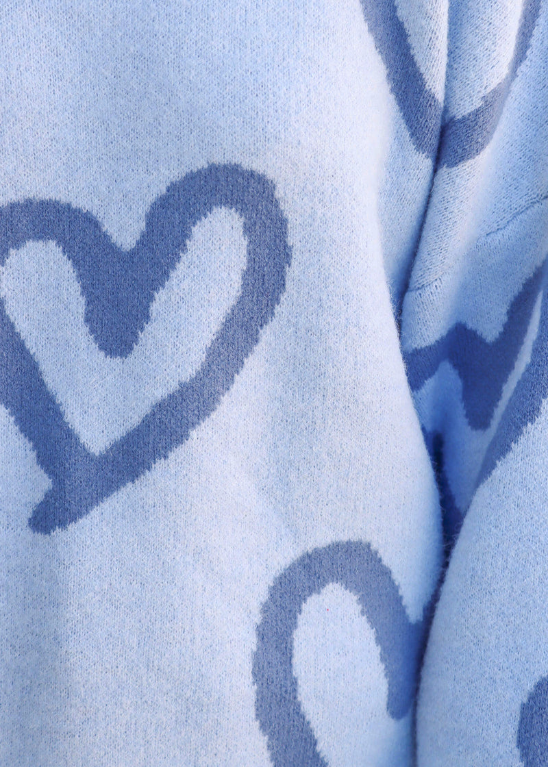 I Love You Sweater - Blue
