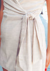 Mojave Wrap Romper - Cream/Taupe