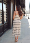 Way Out Maxi Dress - Ivory/Black