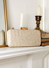 Solace Clutch - Natural Raffia