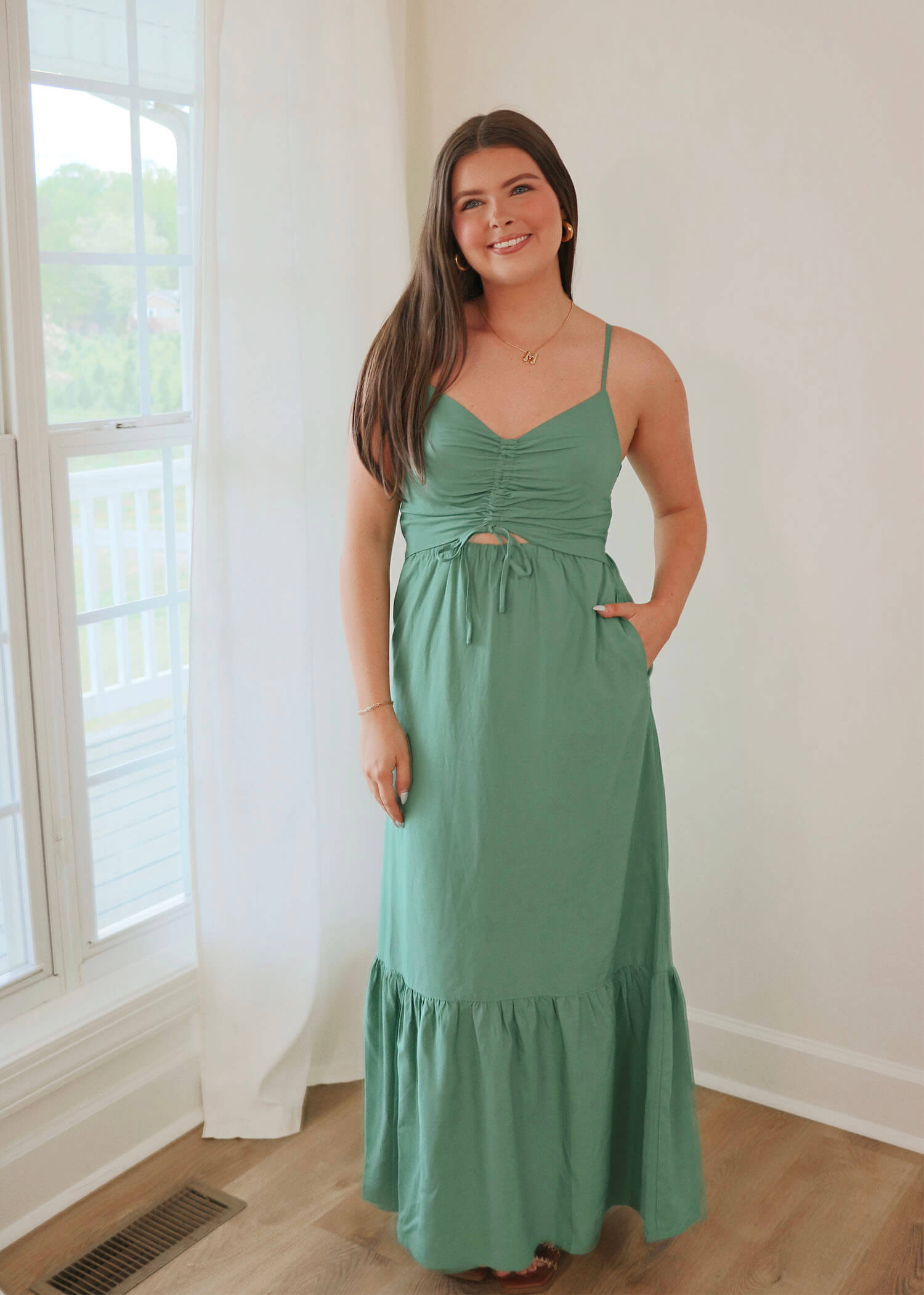 Winslet Maxi Dress - Botanical Green