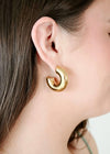 Jojo Tube Hoop Earrings - Gold