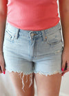 Lulu High Rise Short - Light Denim