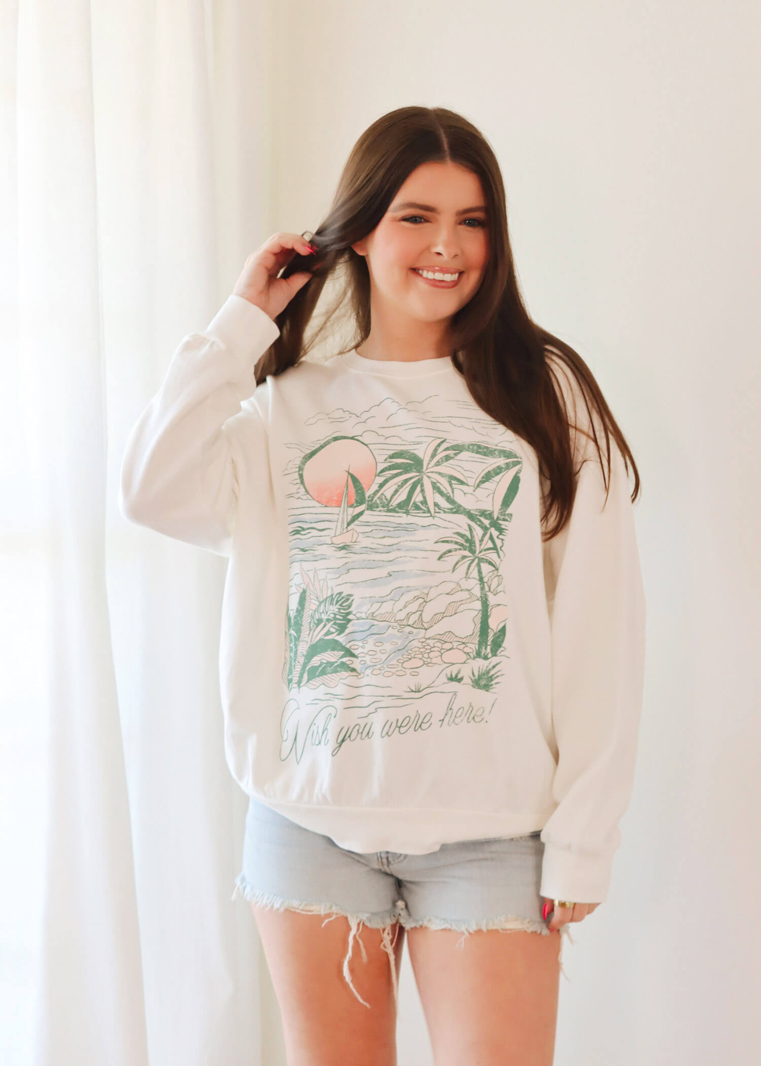 Wishes Sunday Sweatshirt - Sea Salt