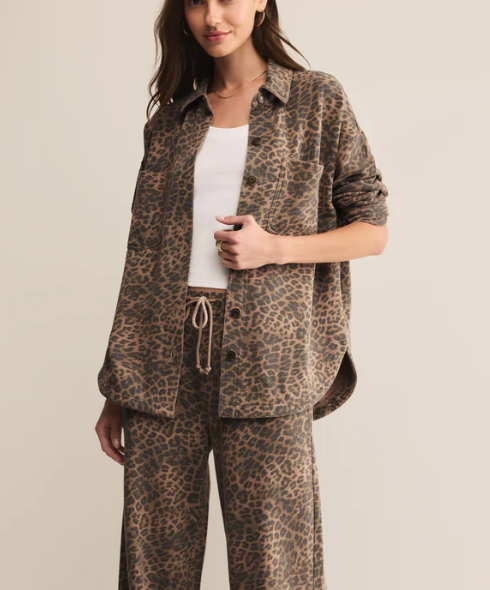 All Day Leopard Jacket - Dessert Tan