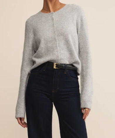 Medina Cozy Cardigan - Light Heather Grey