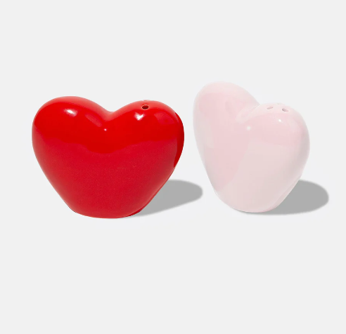 Love Salt & Pepper Shakers - Pink/Red