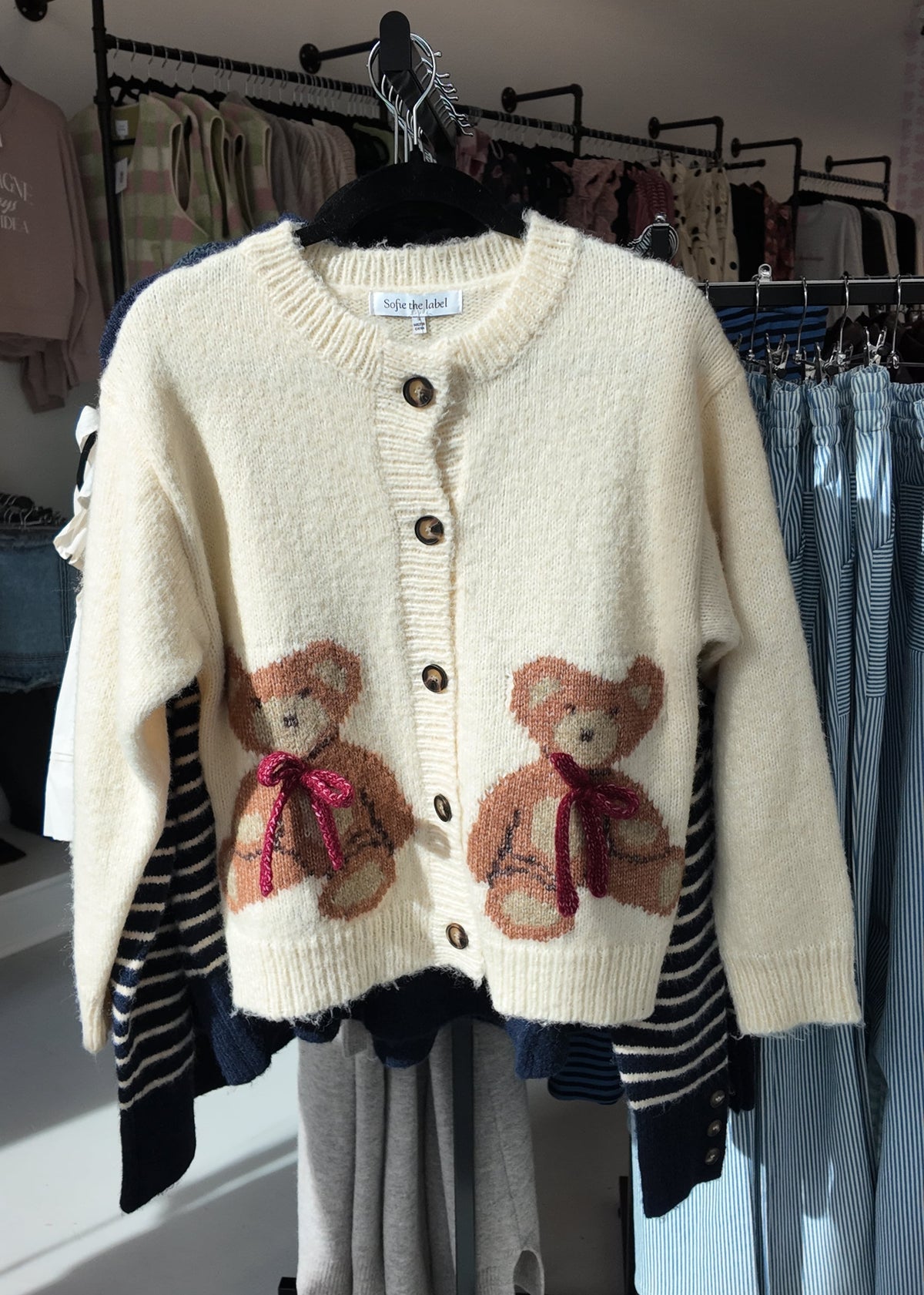 Teddy Cardigan - Cream