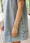 Josie Mini Dress - Washed Denim