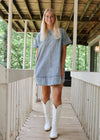 Josie Mini Dress - Washed Denim