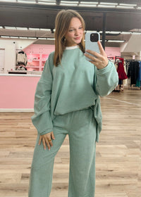 Cozy Up Lounge Pants - Green