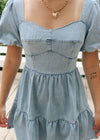 Daisy Mini Dress - Washed Denim