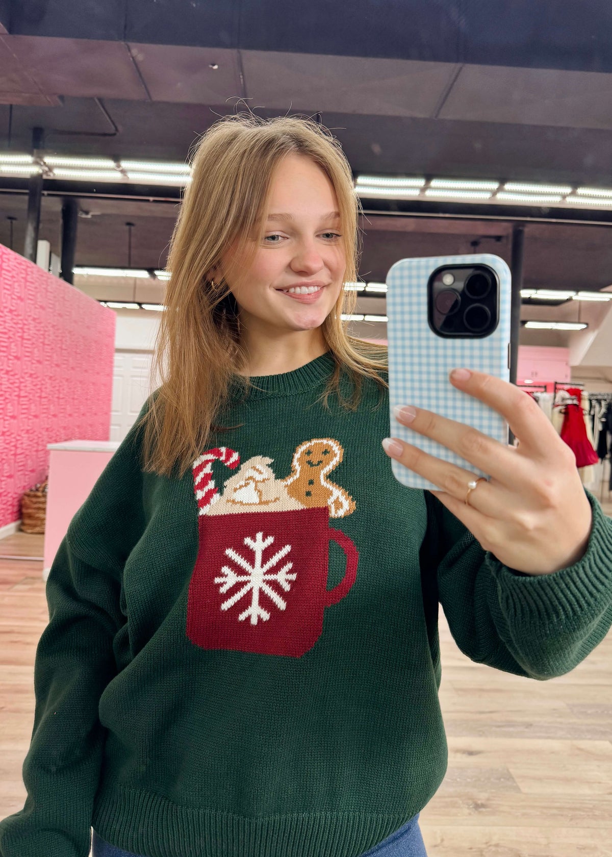 Hot Cocoa Sweater - Green