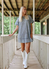 Josie Mini Dress - Washed Denim