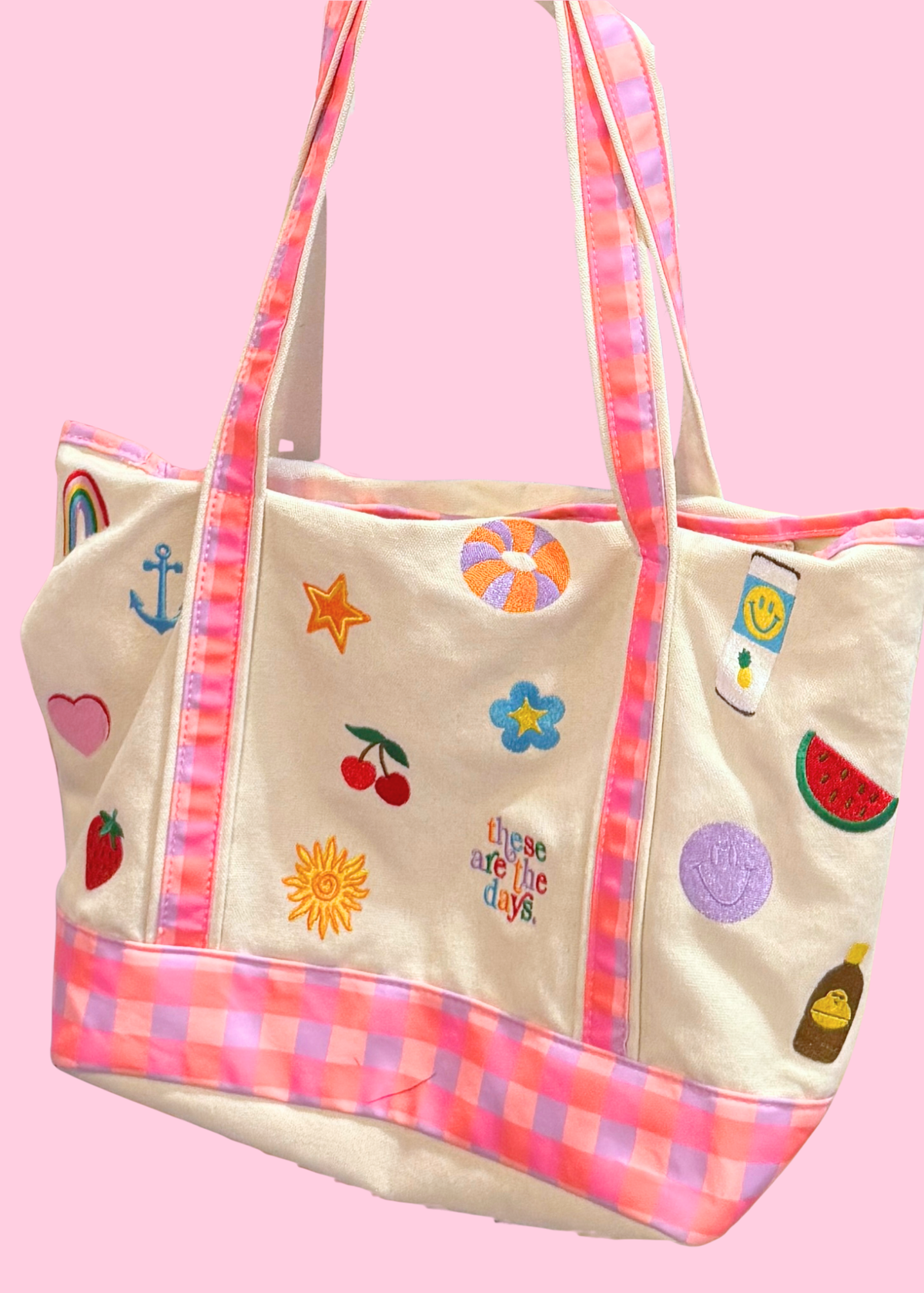 Summer Days Large Tote - Pink/Multi