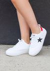 Star Sneakers- Black/Red/White