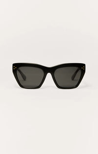 Park Ave Polarized Sunglasses - Polished Black - Grey