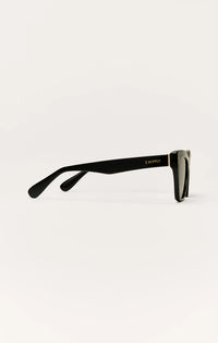Park Ave Polarized Sunglasses - Polished Black - Grey