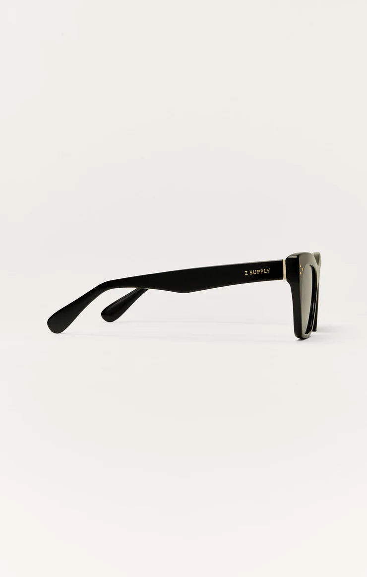 Park Ave Polarized Sunglasses - Polished Black - Grey
